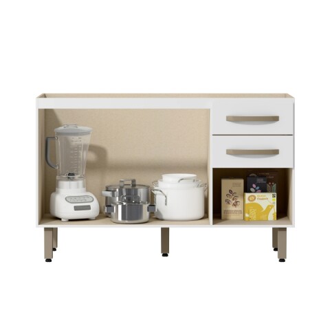 Combo de Cocina Bajo Mesada 3 Puertas 2 cajones + Pileta Reforzada con Hormigón Célular + Aéreo 3 Puertas Blanco Combo de Cocina Bajo Mesada 3 Puertas 2 cajones + Pileta Reforzada con Hormigón Célular + Aéreo 3 Puertas Blanco