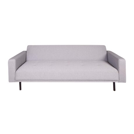 SOFÁ CAMA 2 CUERPOS TELA GRIS HUGO