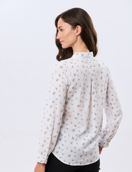 BLUSA ESTAMPADA Hojas Negra