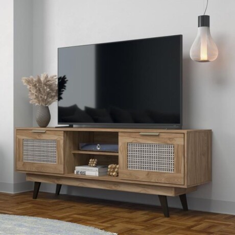 RACK 2 PUERTAS CON ESTANTES PARA TV - CARVALHO RACK 2 PUERTAS CON ESTANTES PARA TV - CARVALHO