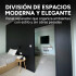 Panel Divisor Separador Ambientes 2,4 x 2,90m + 2 Rieles 3m Negro 1
