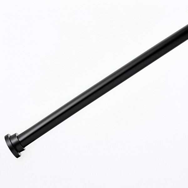 Barrote Extensible Para Cortina Metal 91-137Cm Con Punteros Color Negro
