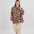 Camisa Sabana Marrón - beige - negro