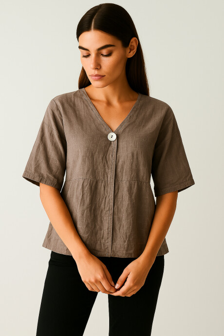 Blusa Andaluz Taupe / Mink / Vison