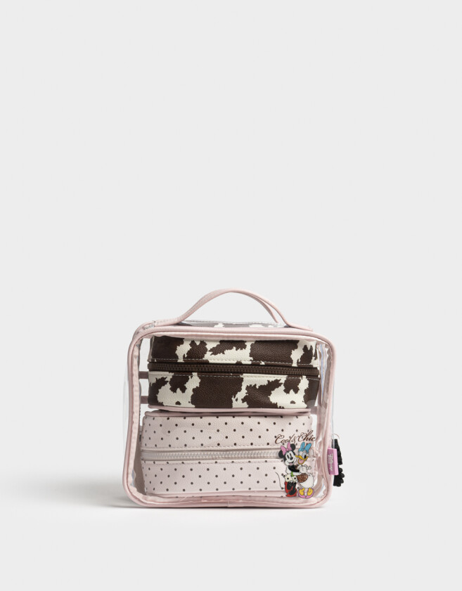 Porta Cosméticos Et De Porta Cosméticos Daisy Tricolor Rosa - Combinacion Tricolor
