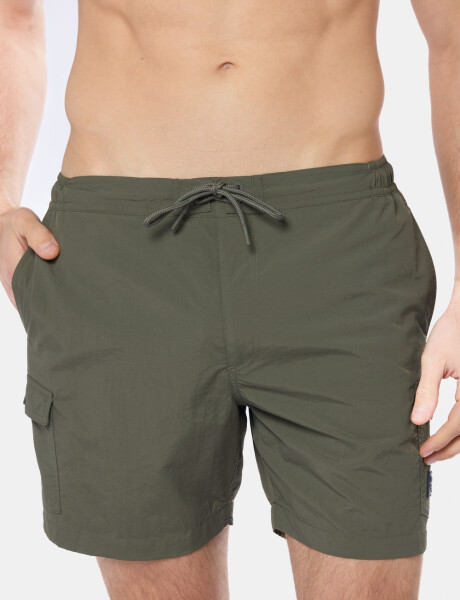 SHORT DE BAÑO CARGO Verde
