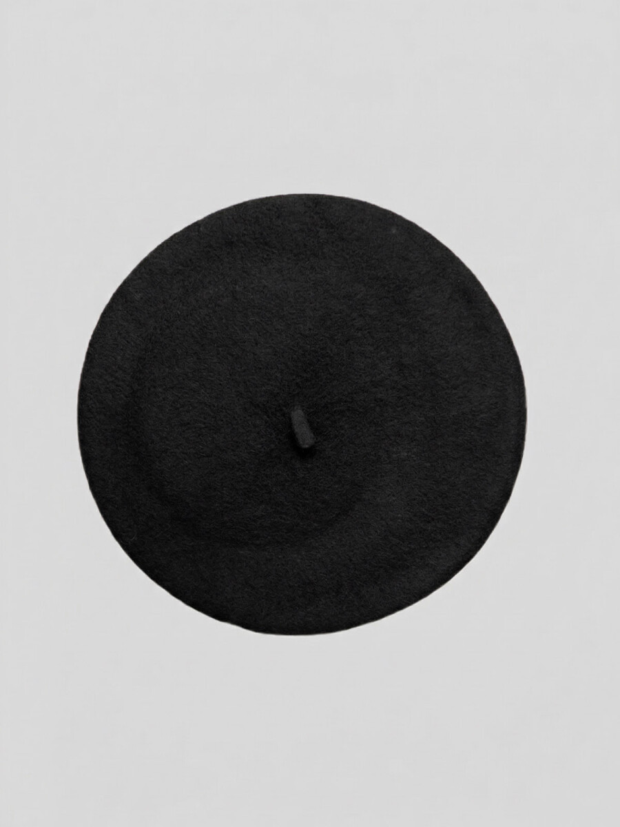 BOINA DE LANA - NEGRO 