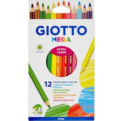 Lápices de Colores Giotto Mega x12 Lápices de Colores Giotto Mega x12