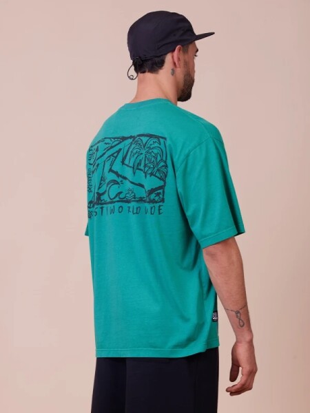 T-SHIRT RUSTY BEGET VERDE