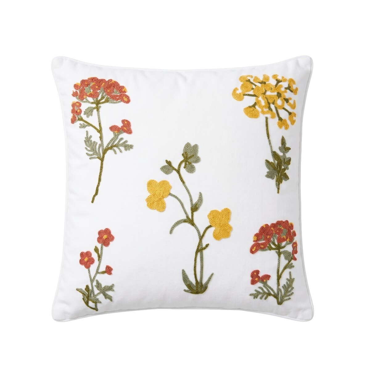 COJIN CUAD ESTAMP FLOR 43X43CM 