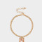 Pulseras Flexibles Con Mariposas Pulsera Flexible Con Mariposa - Dorado