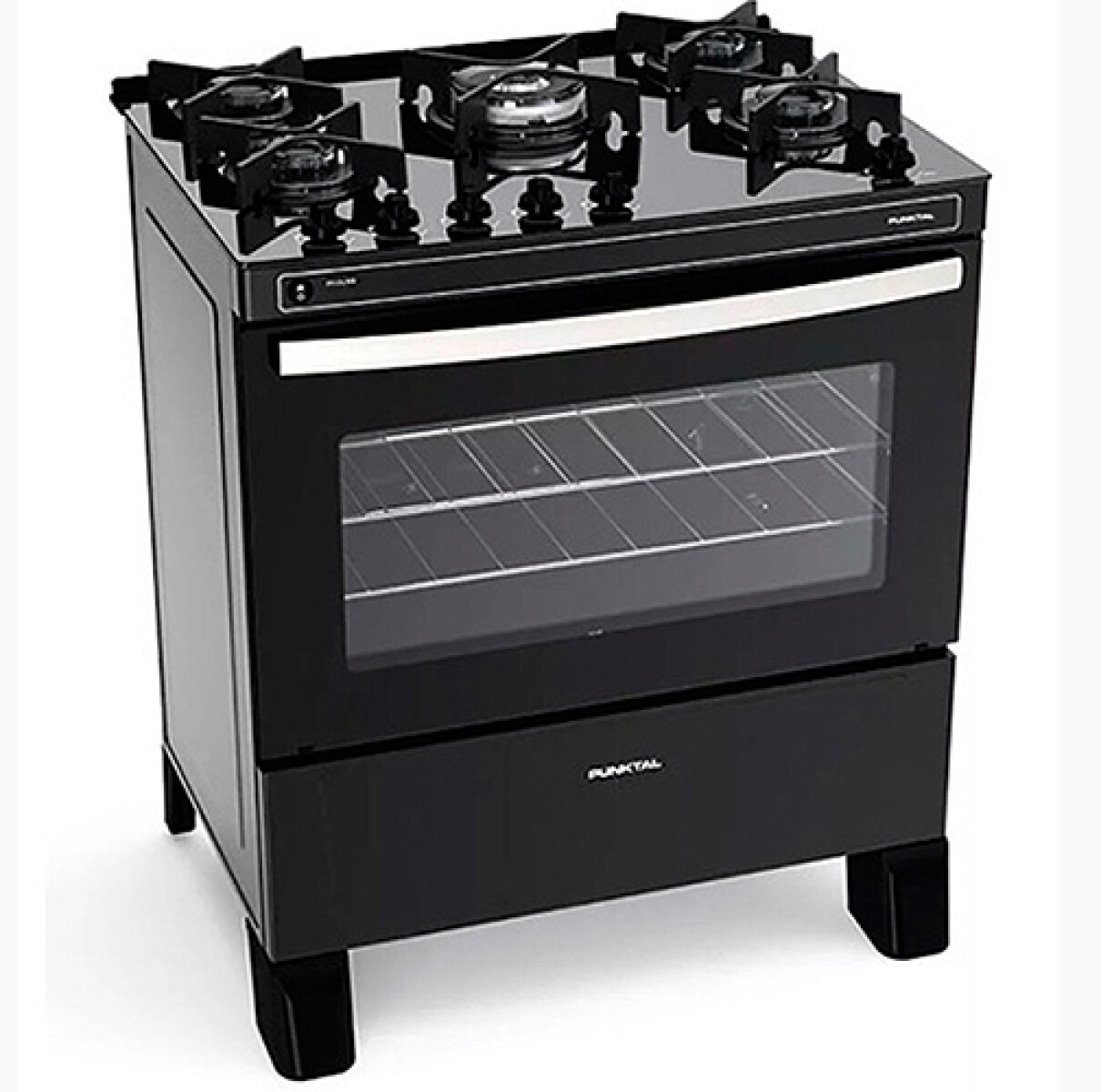 COCINA PUNKTAL PK-GL5B AGILE GLASS 5H Mes.Viidrio Negra 