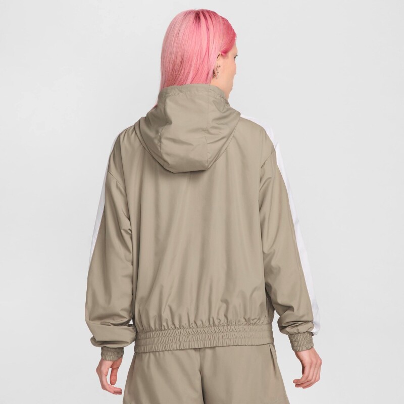 Abrigo Nike Essentias Uv Campera Hd de Mujer Gris