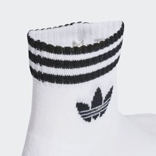 Medias Adidas Tobilleras 3 Rayas 3 Pares Blanco
