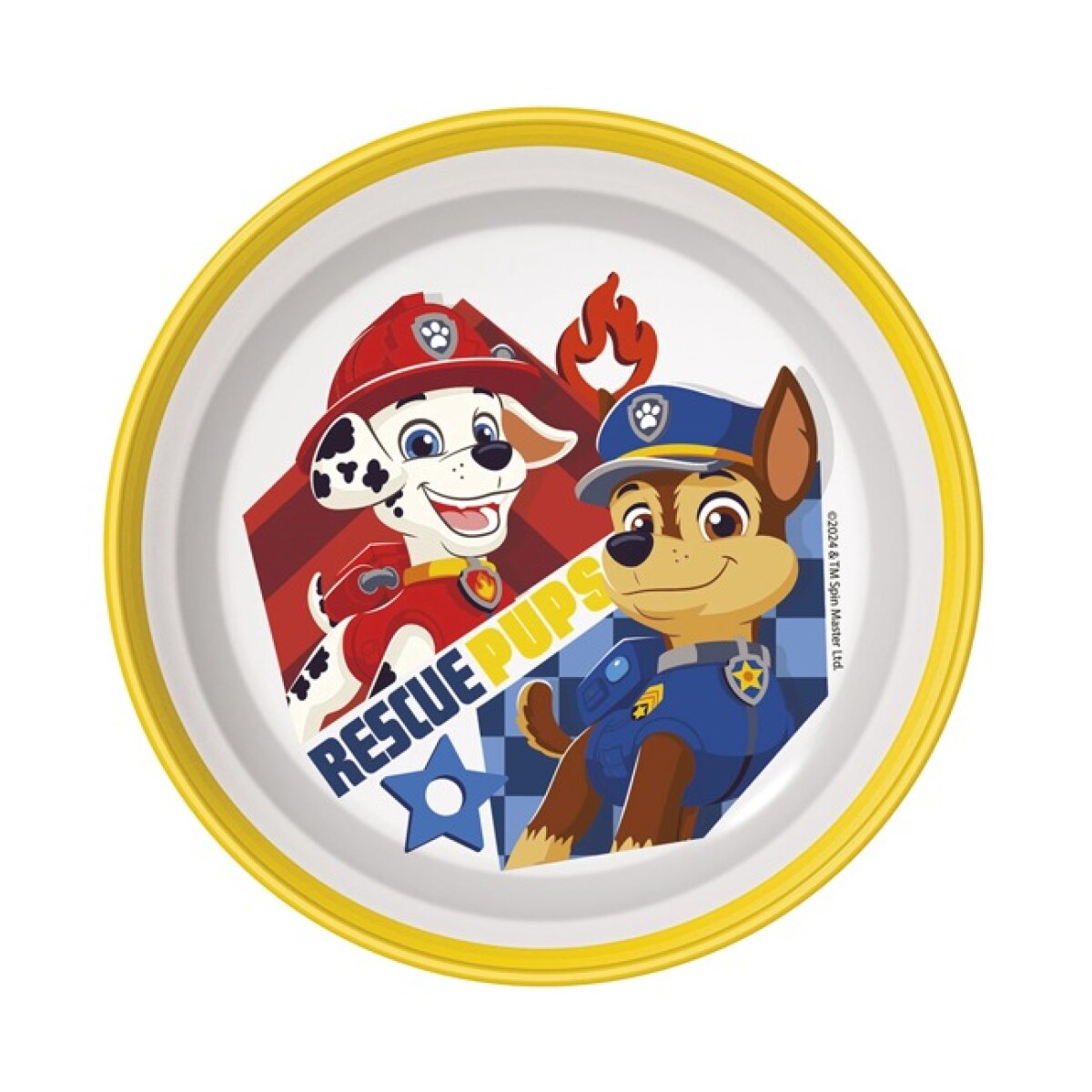 BOWL AMARILLO Y BLANCO PAW PATROL 