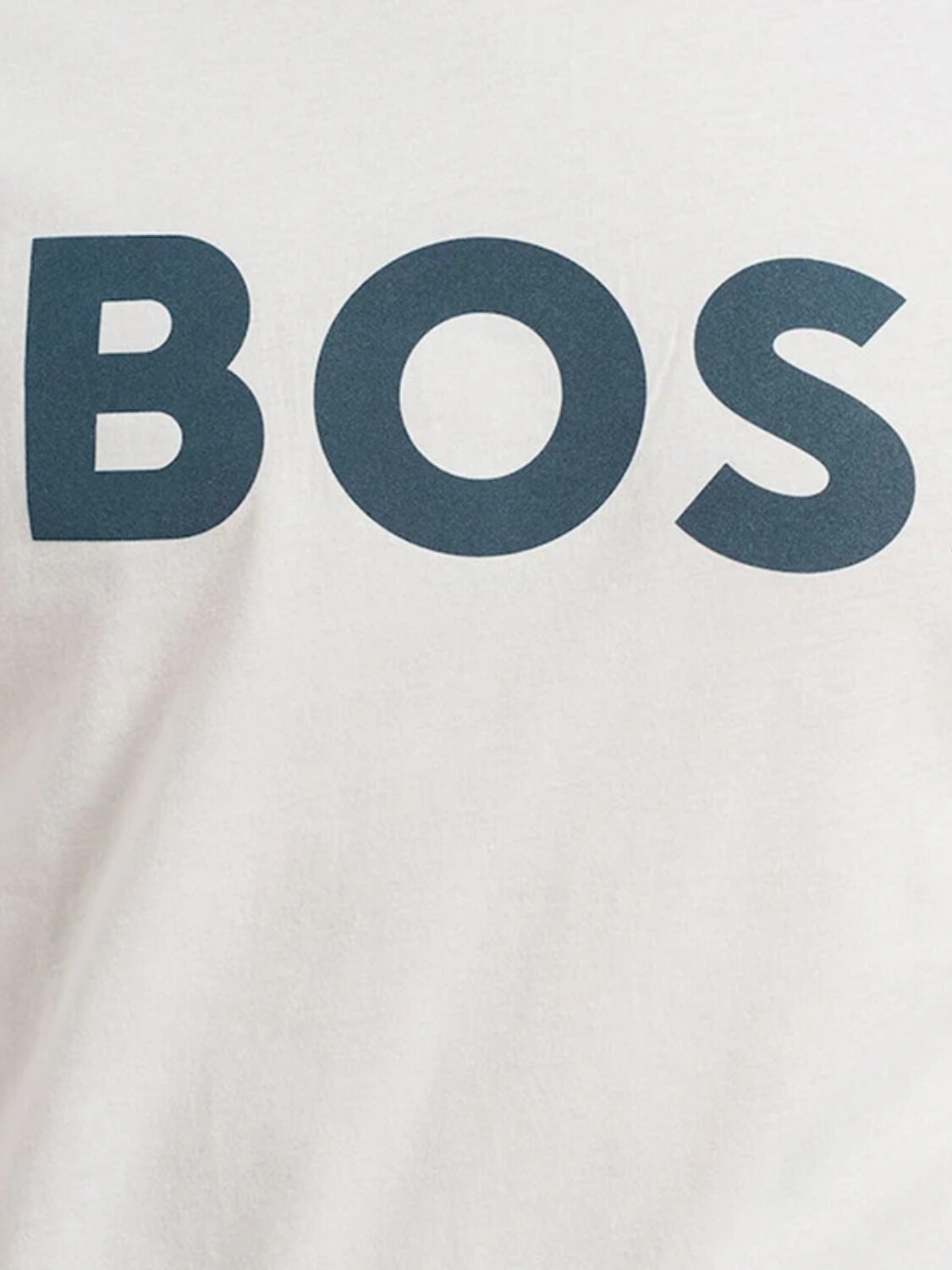BOSS -Remera de algodón con logo, regular fit , THINKING Gris