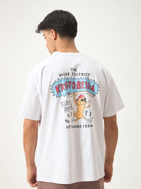 REMERA THE WAVE BLANCO