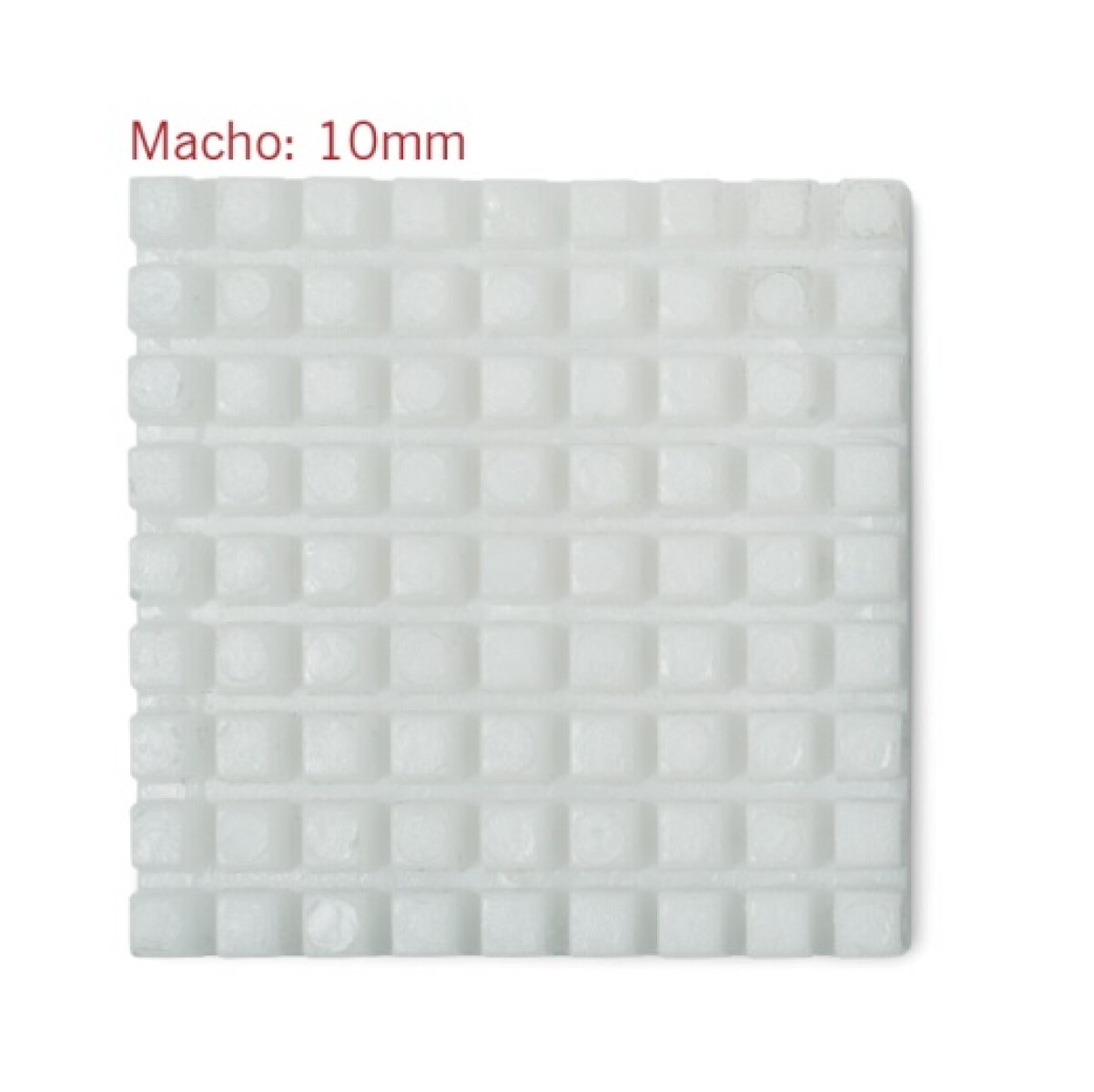 Macho mediano 10 mm 9 cuadrados 