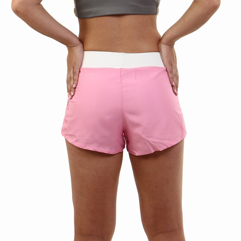 Short Deportivo Mujer Diadora Rosado-blanco