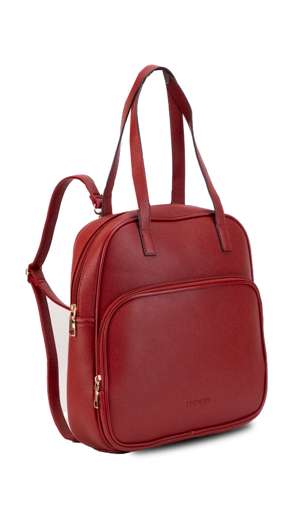 MOCHILA CLARA ROJO PASION