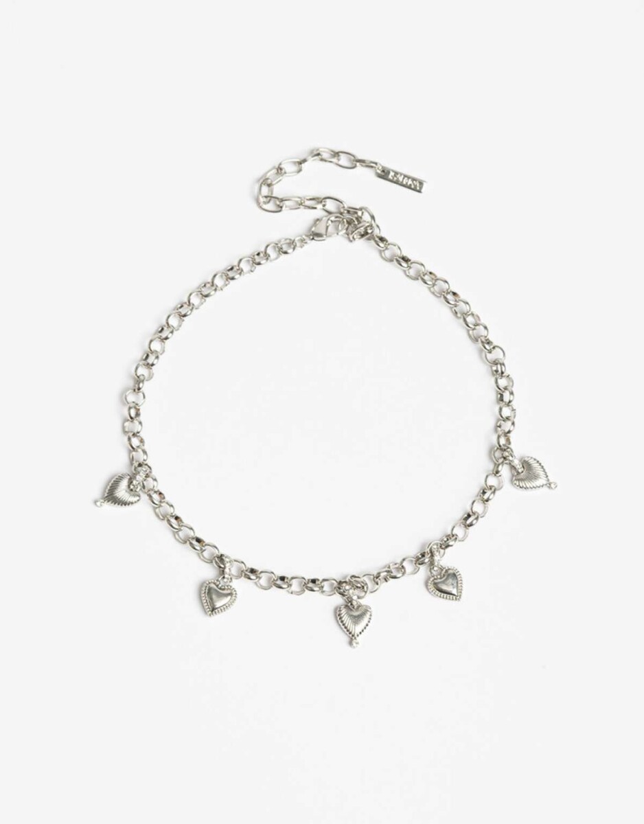 Collares Cortos Metal - Plateado Rodio 