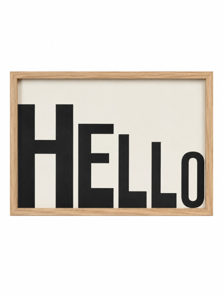 CUADRO HELLO BLANCO