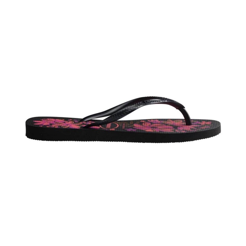 Sandalias Havaianas Slim Organic Mujer Negro/gris/gold