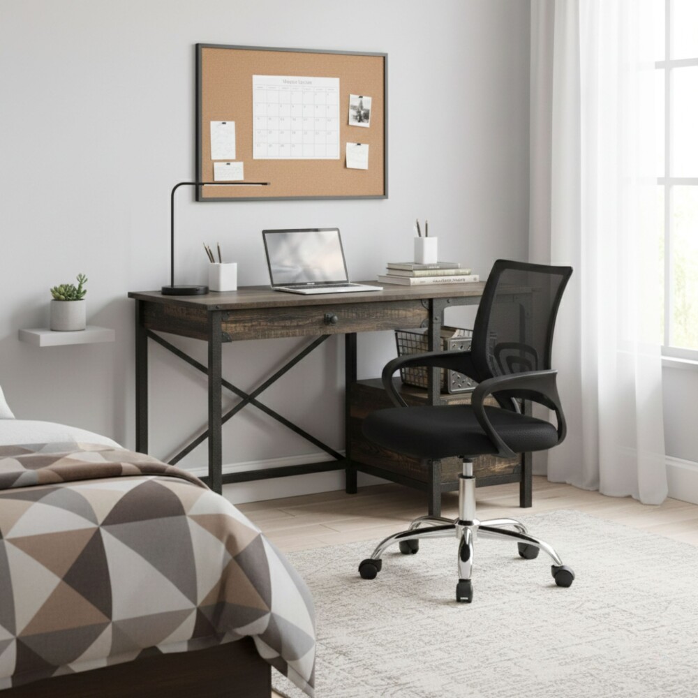 Combo Escritorio + Silla de Oficina - Steel River Combo Escritorio + Silla de Oficina - Steel River