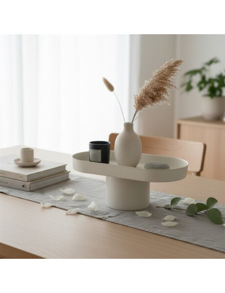 BANDEJA C/SOPORTE ALTO 30x15x13CM BLANCO BANDEJA C/SOPORTE ALTO 30x15x13CM BLANCO