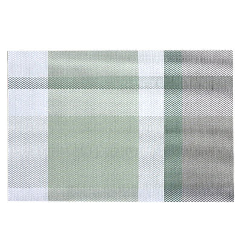 Individual PVC 45x30cm Cuadros Verde