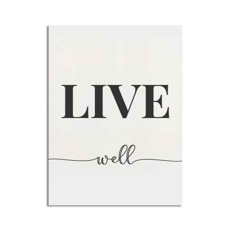 Cuadro Canva 543062-03 30X40CM Live Well 001
