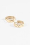 Aros detalle strass dorado