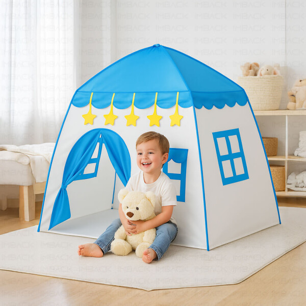 Carpa Casita Para Niños Chicos Casa Ventana Tipi Desarmable IMBACK Color Celeste Carpa Casita Para Niños Chicos Casa Ventana Tipi Desarmable IMBACK Color Celeste
