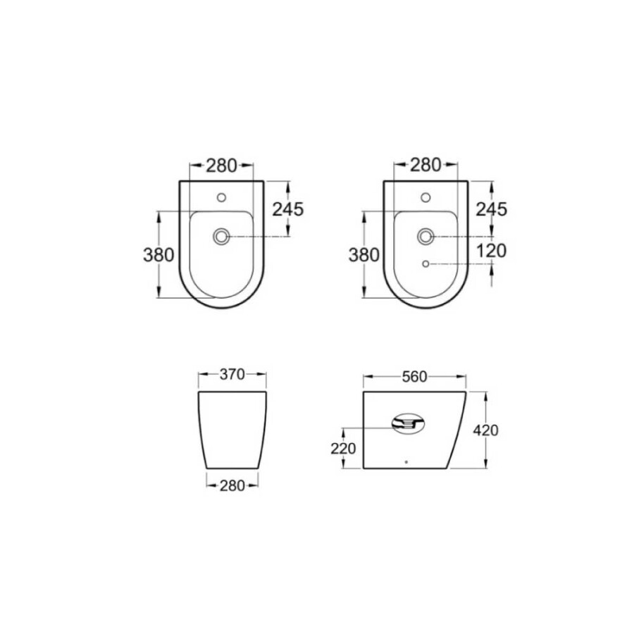 Bidet Inspira Round Blanco Bidet Inspira Round Blanco