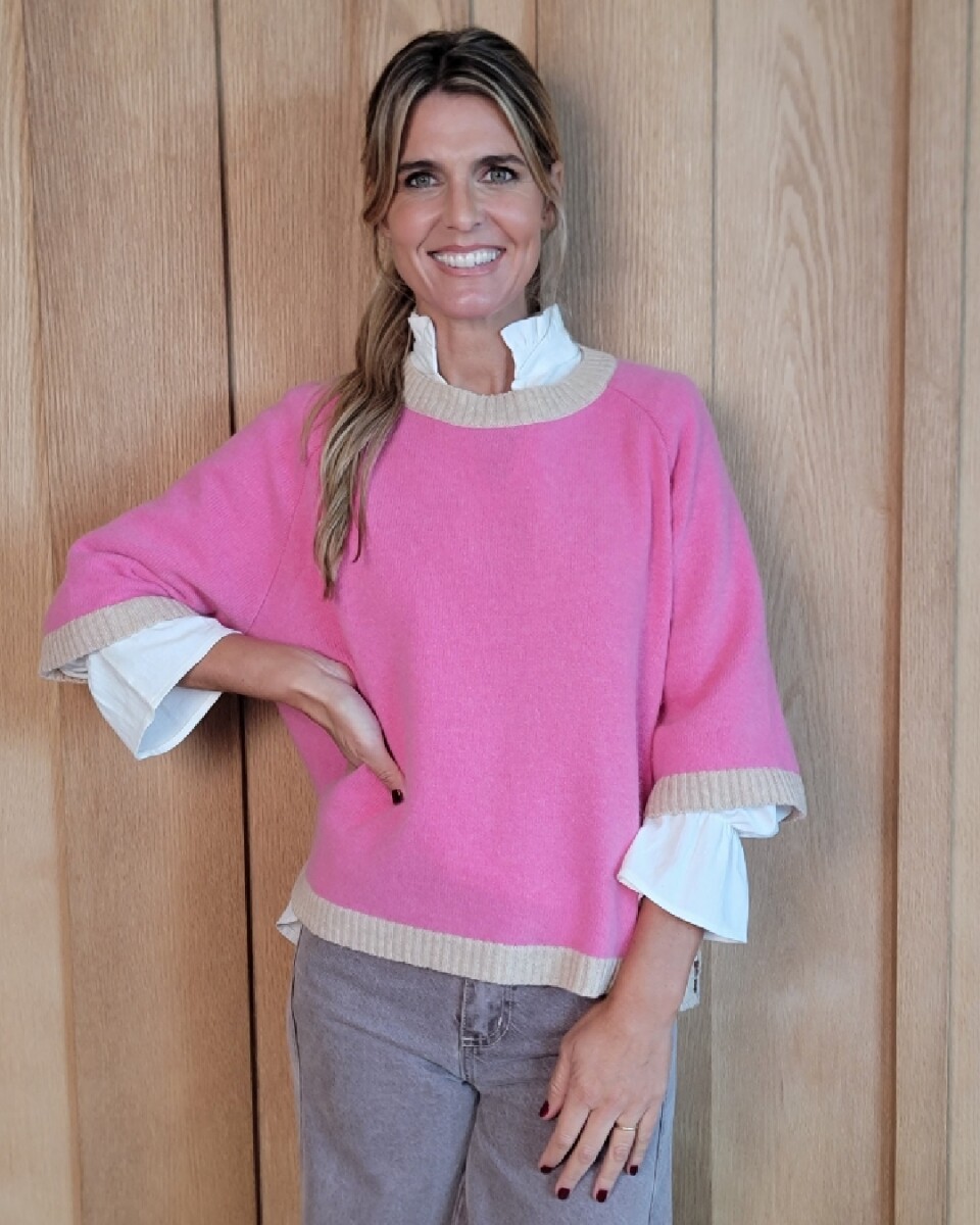 Buzo Clemen Lambswool - Rosa chicle Arena 