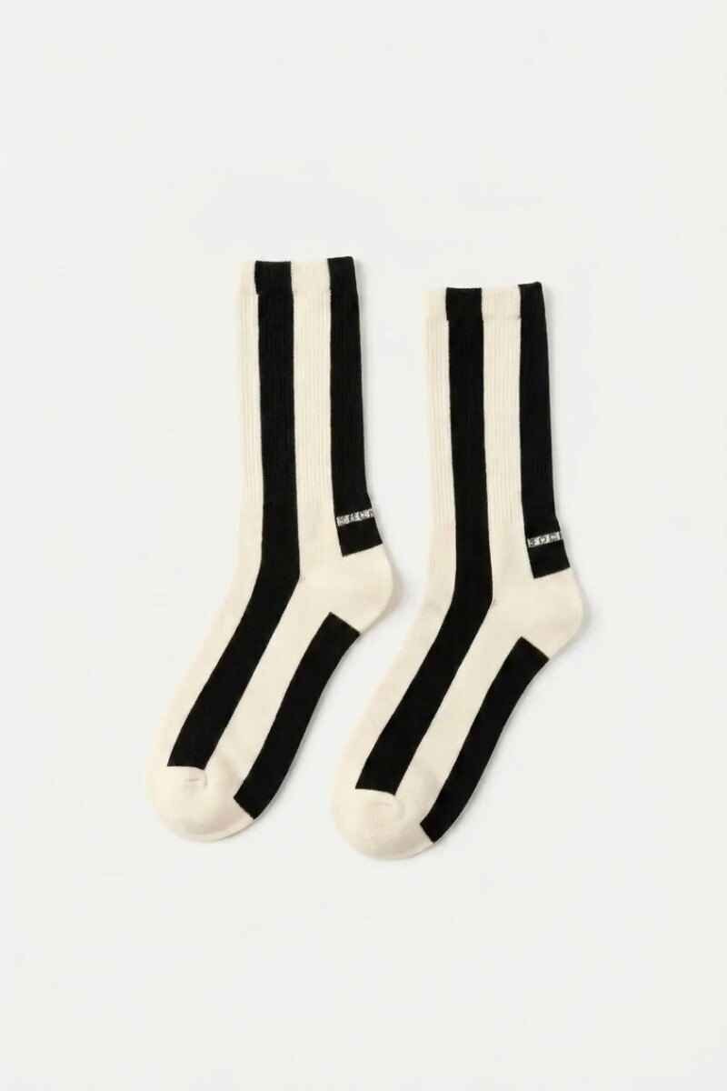 Medias franjas negro