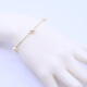 Pulsera oro 18k con 5 perlas de cultivo. Pulsera oro 18k con 5 perlas de cultivo.