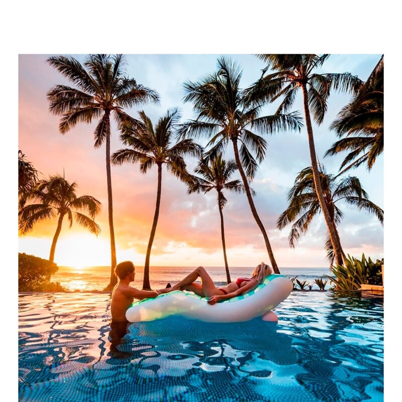 INTEX REPOSERA INFLABLE PREMIUM AZUL MAXIMO 100 KGS 191 X 99 CMS Intex Reposera Inflable Premium Azul Maximo 100 Kgs 191 X 99 Cms