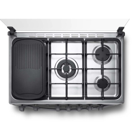 Cocina a gas 5 H. con grill y triple llama, Indurama, Alcala Cocina a gas 5 H. con grill y triple llama, Indurama, Alcala