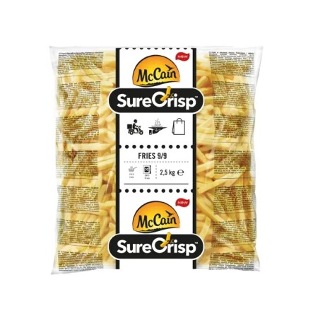 SURECRISP MCCAIN 9x9 2,5KG EXTRA CRISPY CROCANTE SURECRISP MCCAIN 9x9 2,5KG EXTRA CRISPY CROCANTE