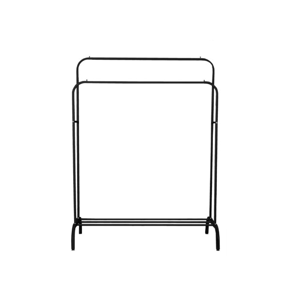 Perchero Para Ropa Doble Percha Metal Organizador con Estante Imback Color Negro Perchero Para Ropa Doble Percha Metal Organizador con Estante Imback Color Negro
