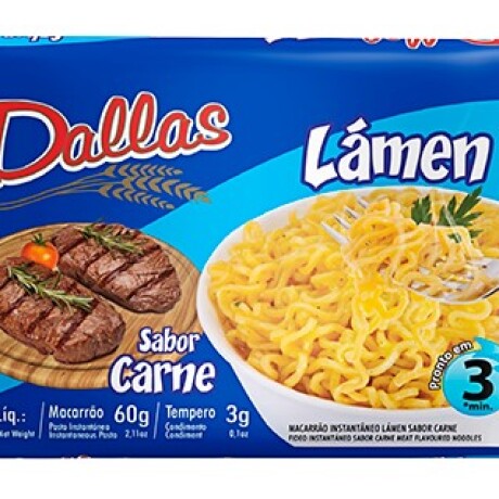PASTA INSTANTANEA DALLAS 60G CARNE PASTA INSTANTANEA DALLAS 60G CARNE