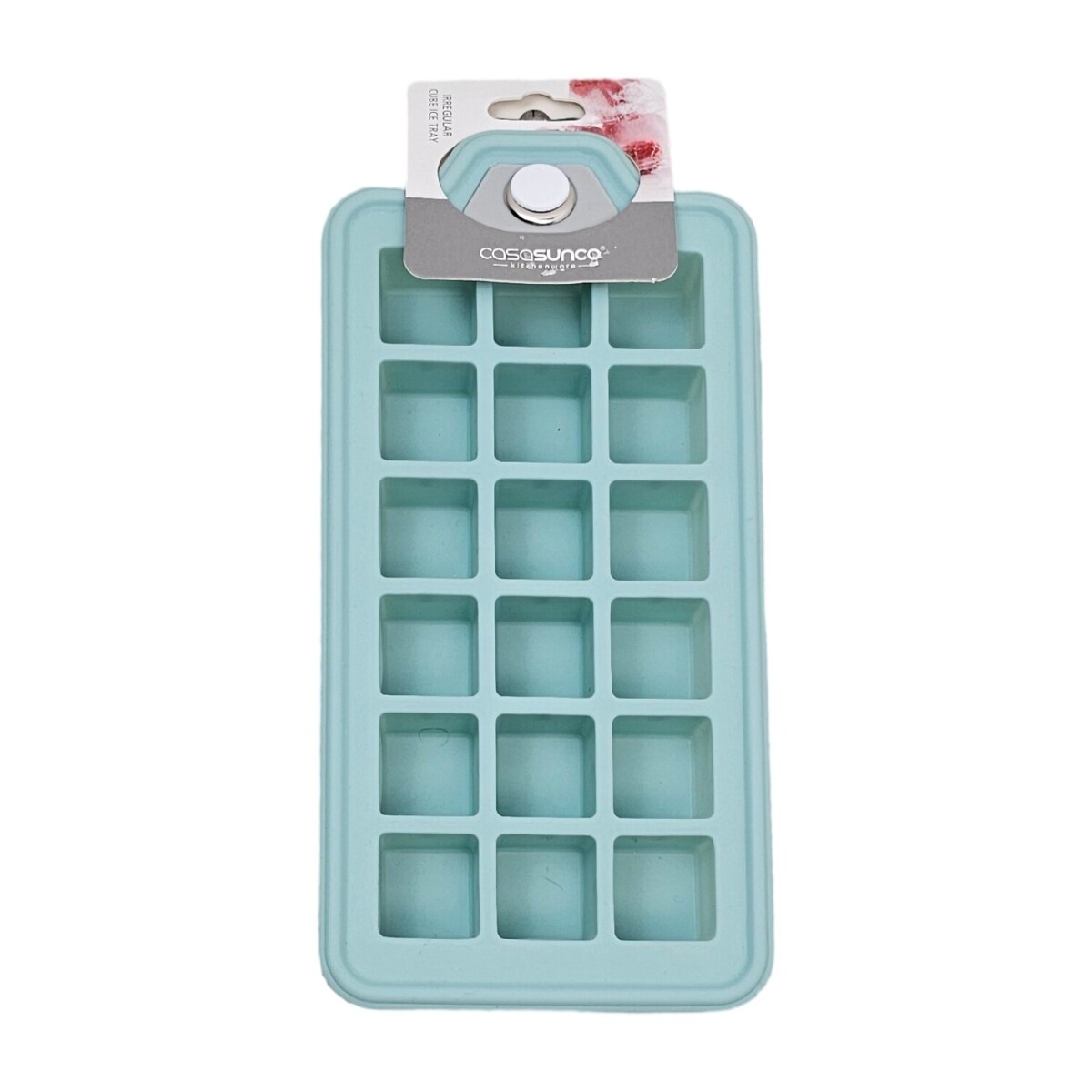 Cubetera Hielera Bandeja en Silicona para 18 Cubos de Hielo - Verde 