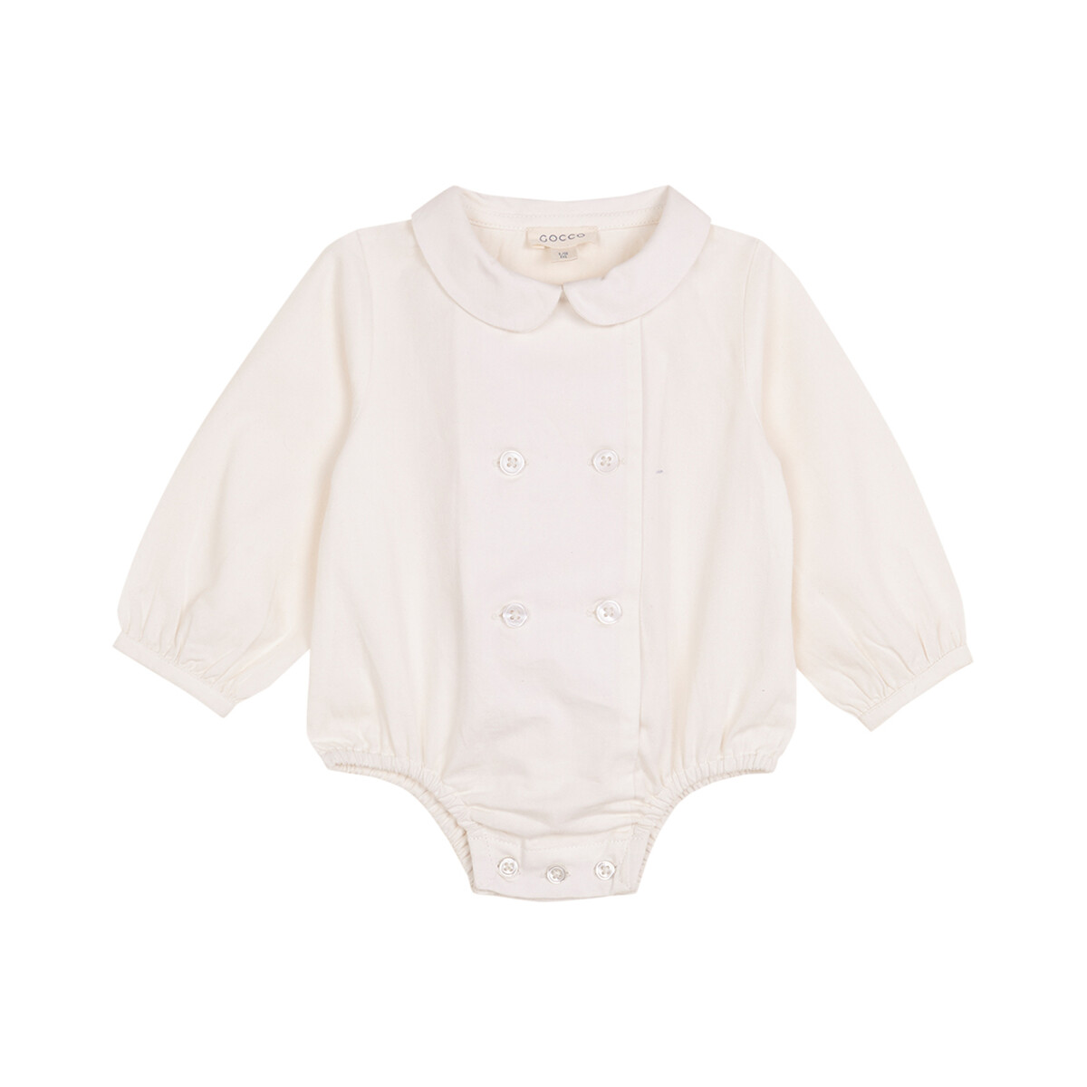 Camisa Body Cuello Bebe - Blanco Roto 