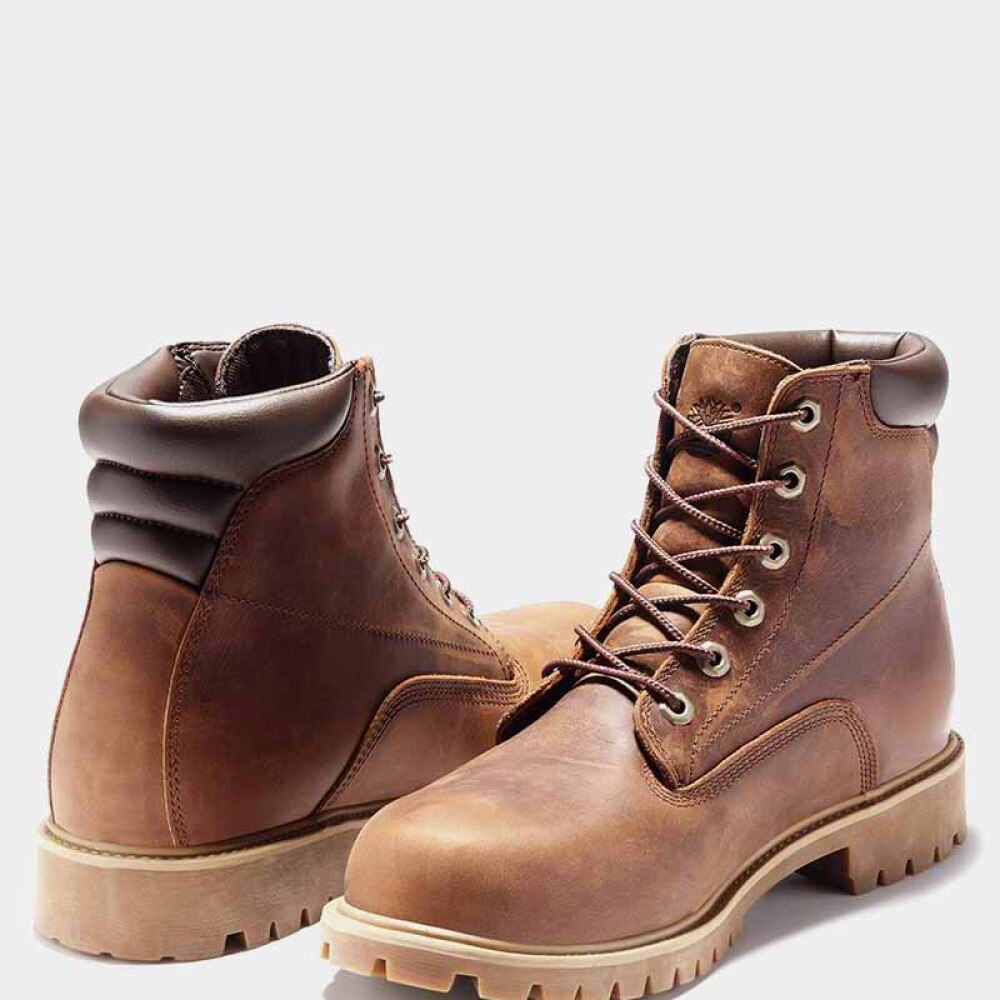 Botas Alburn 6 Inch Waterproof Hombre Mocha Bisque