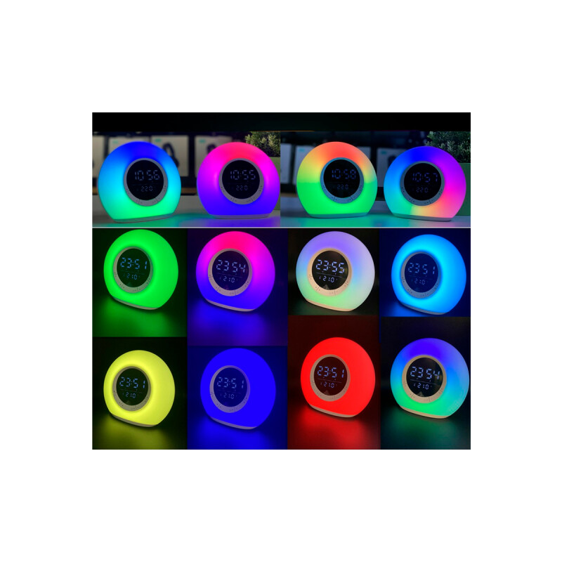 Parlante con reloj digital y luz led regulable Parlante Con Reloj Digital Y Luz Led Regulable
