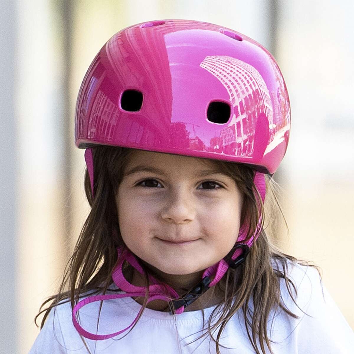 Casco Infantil Con Luz Micro Talle Único - Rosa Oscuro 