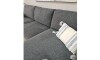 Sofa con Chaise PRADA Dark Grey Tela Rústica