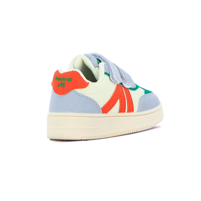 Championes Austral Kids Light Blanco Naranja Blanco-naranja