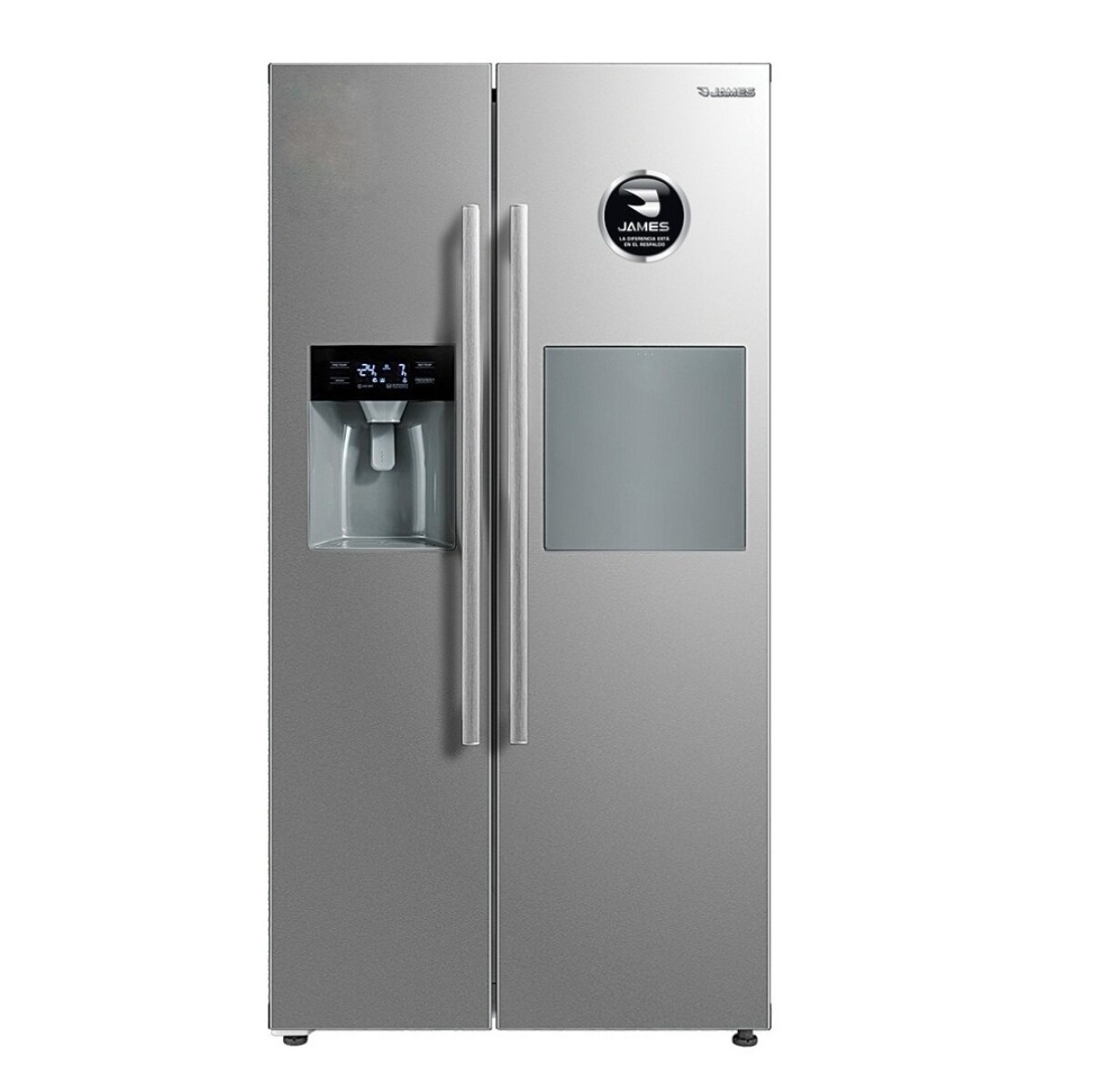 Heladeras James Side By Side Rj30 Inox Inverter Dispensador Color Gris 